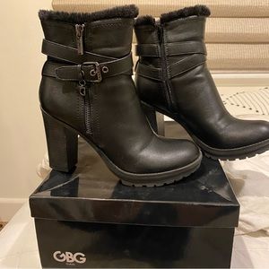 Black Heel Guess Boots